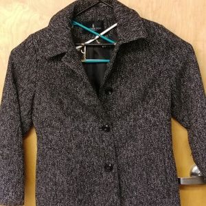 London Fog Black Tweed Large